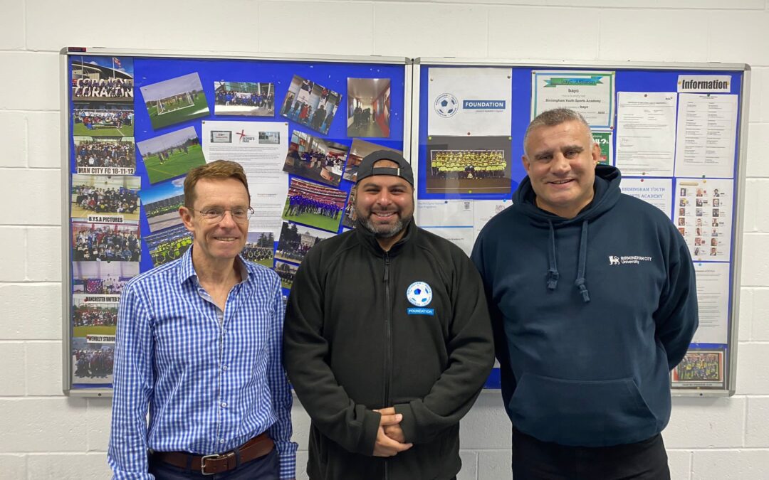 Andy Street becomes Birmingham Youth Sports Academy Ambassador